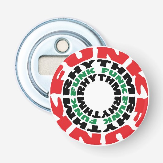 Funk Ritme Funk Funk Ritme Button Flesopener (Voorkant)