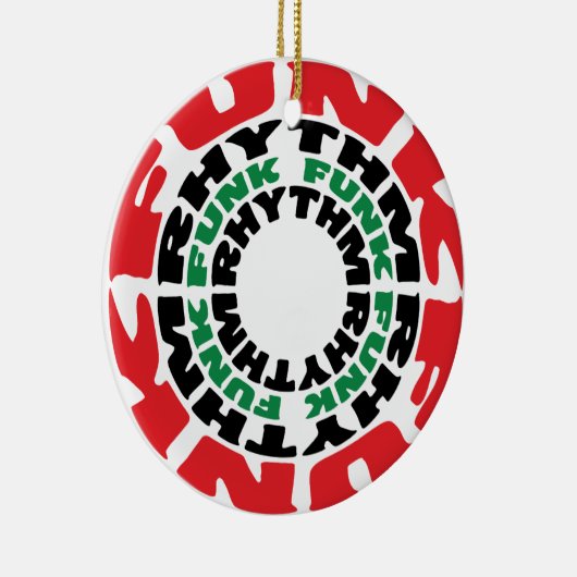 Funk Ritme Funk Funk Ritme Keramisch Ornament (Rechts)