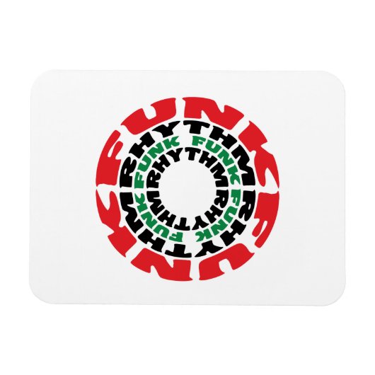 Funk Ritme Funk Funk Ritme Magneet (Horizontaal)