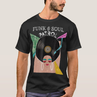 FUNK SOUL PATROL 70s 80s  Afro Grafisch T-shirt
