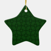  Funk Star Ornament, groen Keramisch Ornament (Achterkant)
