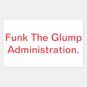 Funk The Glump Administratie Hankamer Artjunkhaus Rechthoekige Sticker