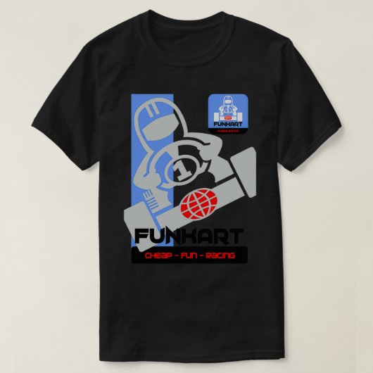 FUNKART CHEAP FUN RACTIE T-SHIRT (Design voorkant)