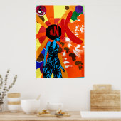 Funkart Funk retro vintage poster stijl giften (Keuken)
