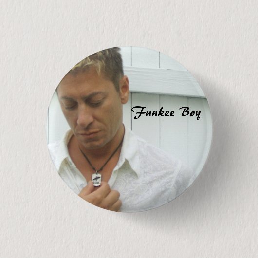 Funkee Boy Ronde Button 3,2 Cm (Voorkant)