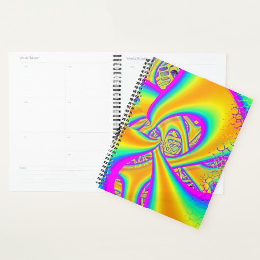 Funkidelic Dichoic Fused Glass Fractal Planner (Display)