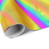 Funkidelic Dichroic Fused Glass Fractal Cadeaupapier (Rol Hoek)