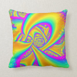 Funkidelic Dichroic Fused Glass Fractal Kussen