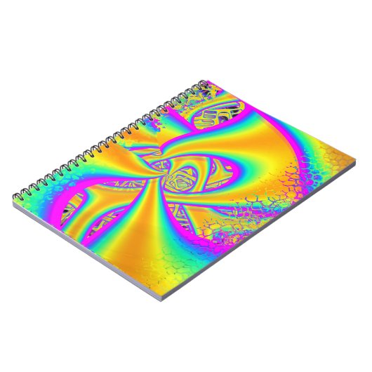 Funkidelic Dichroic Fused Glass Fractal Notitieboek (Linkerzijde)