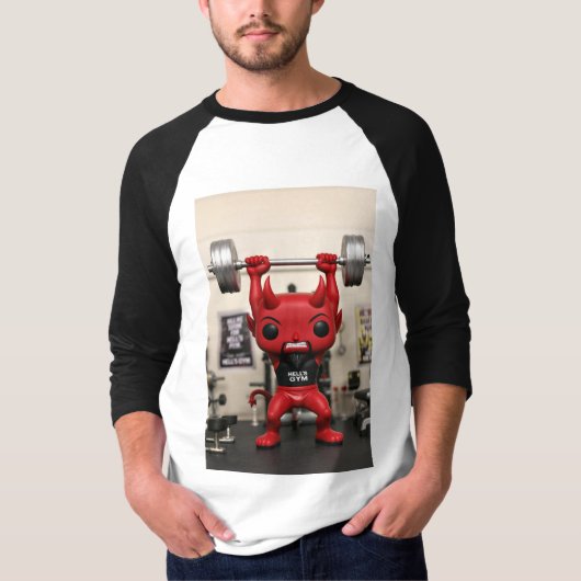 Funko Pop! Hellevier Gym Duivel – Pumping Iron Edi T-shirt (Voorkant)