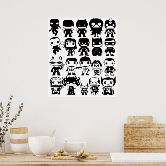 Funko Pop Out-Box collectie Poster (Keuken)