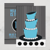 Funky 16th Birthday Party Kaart (Voorkant / Achterkant)