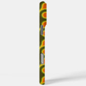 Funky 1970s Metaball Graphic Circle Barbell Green Case-Mate iPhone Case (Achterkant / Rechts)