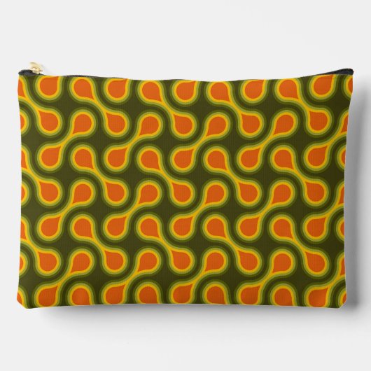 Funky 1970s Metaball Graphic Circle Barbell Green Etui (Voorkant)