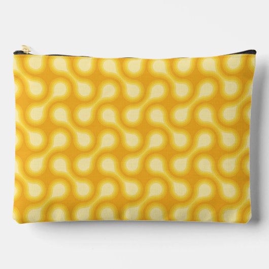 Funky 1970s Metaball Graphic Circle Barbell Yellow Etui (Voorkant)