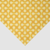 Funky 1970s Metaball Graphic Circle Barbell Yellow Tissuepapier (Detail)
