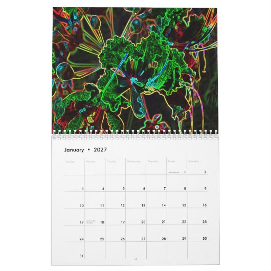 Funky 2011-kalender kalender (Jan 2027)