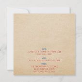 Funky 4 juli Fireworks and Stripes nodigt uit Kaart (Achterkant)