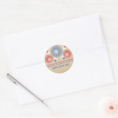 Funky 4 juli Fireworks & Stripes Stickers (Envelop)