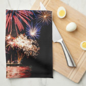 Funky 4 juli Fireworks Theedoek (Quarter Fold)