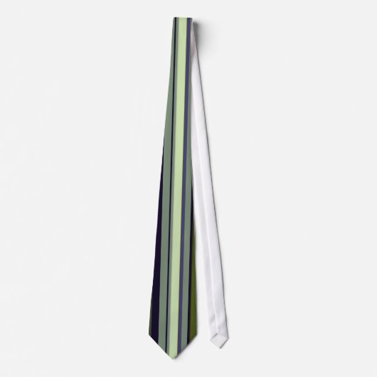 Funky 60s Earth Tone Stripes Stropdas (Voorkant)