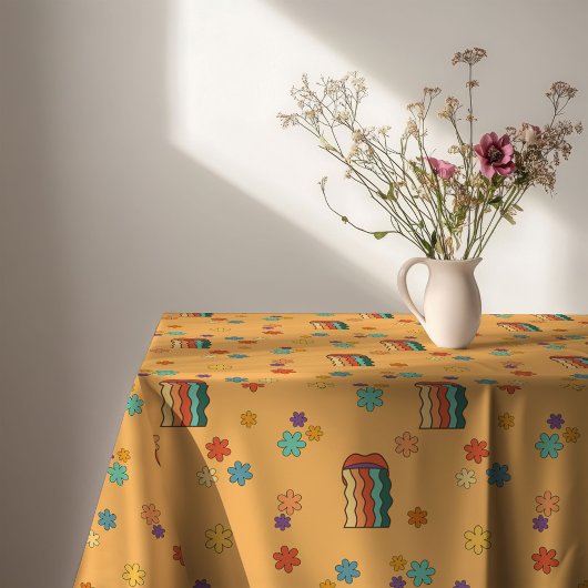 Funky 60s Tafelkleed Kleurrijk Pastel Eetpret