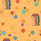 Funky 60s Tafelkleed Kleurrijk Pastel Eetpret