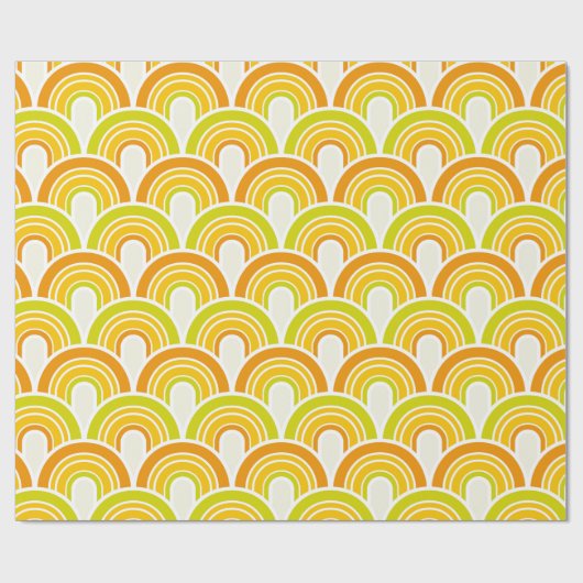 Funky 70's cadeaupapier (Vlak)