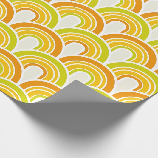 Funky 70's cadeaupapier (Hoek)