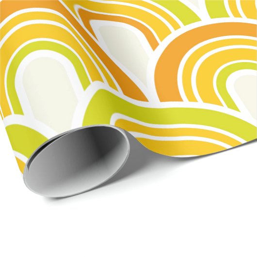 Funky 70's cadeaupapier (Rol Hoek)