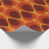 Funky 70s gepatterneerd cadeaupapier (Hoek)