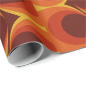 Funky 70s gepatterneerd cadeaupapier (Rol Hoek)