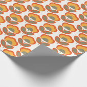 Funky 70s gepatterneerd cadeaupapier (Hoek)