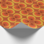 Funky 70s Retro Circle Print for Groovy Gifting Cadeaupapier (Hoek)