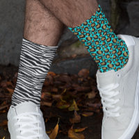 Funky 80s Luipaard Zebrastrepen Patroon