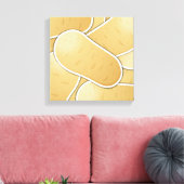 Funky-aardappel Canvas Afdruk (Insitu (Woonkamer))