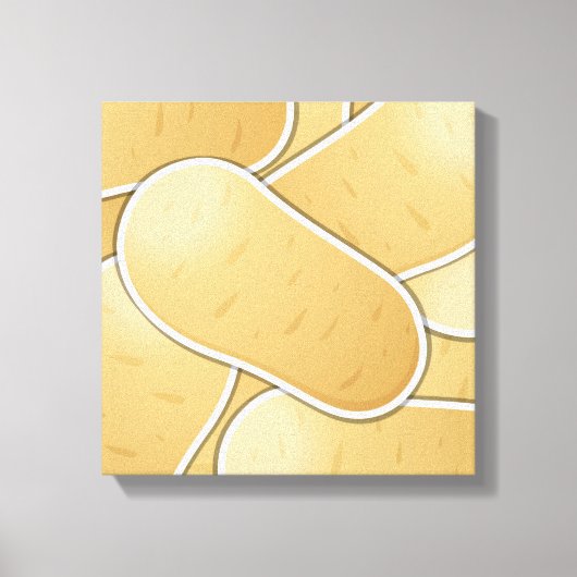 Funky-aardappel Canvas Afdruk (Voorkant)