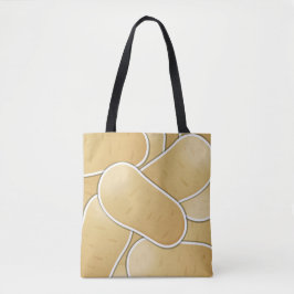 Funky-aardappel Tote Bag