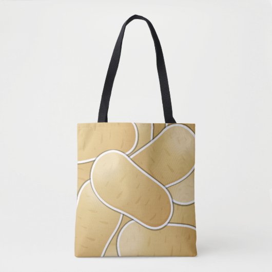 Funky-aardappel Tote Bag (Voorkant)