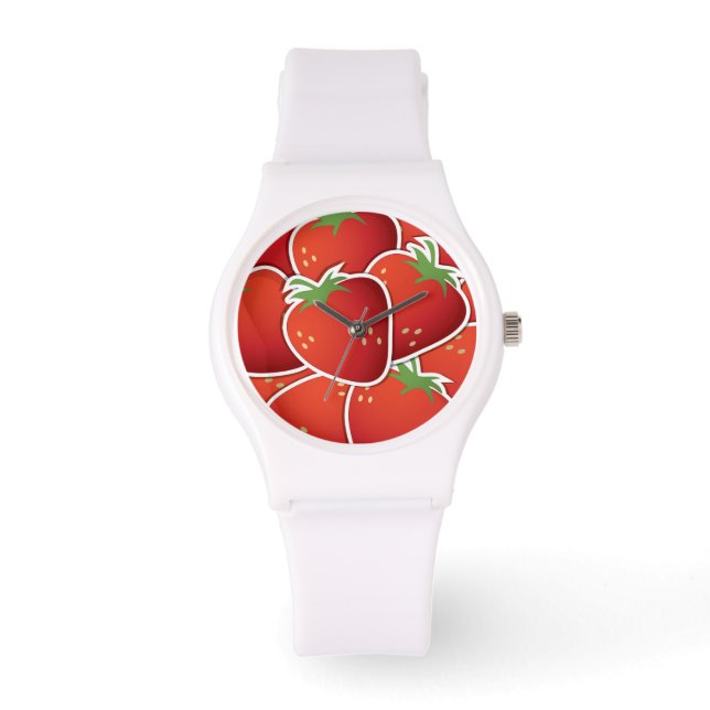 Funky aardbeien horloge (Voorkant)