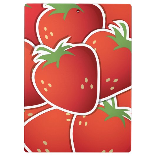 Funky aardbeien klembord (Achterkant)