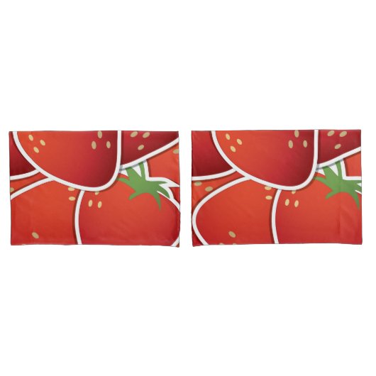 Funky aardbeien kussensloop (Voorkant-Set)