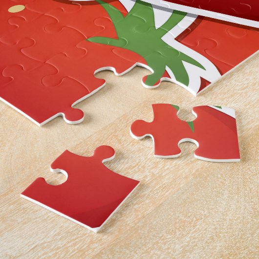 Funky aardbeien legpuzzel (Zijkant)