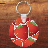 Funky aardbeien sleutelhanger (Voorkant)