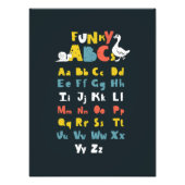 Funky ABC Early Learning ABC Art Foto Afdruk (Voorkant)