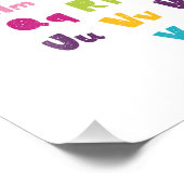 Funky ABC Early Learning ABC Art Foto Afdruk (Hoek)