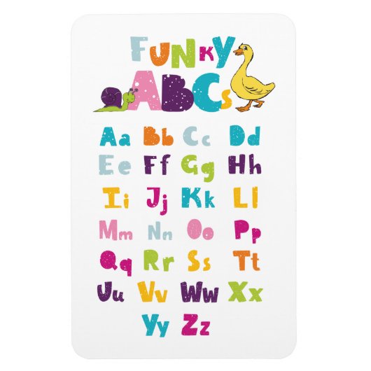 Funky ABC Early Learning ABC Art Magneet (Verticaal)