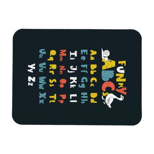 Funky ABC Early Learning ABC Art Magneet (Horizontaal)
