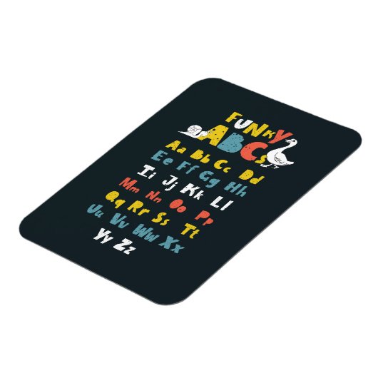 Funky ABC Early Learning ABC Art Magneet (Linkerzijde)