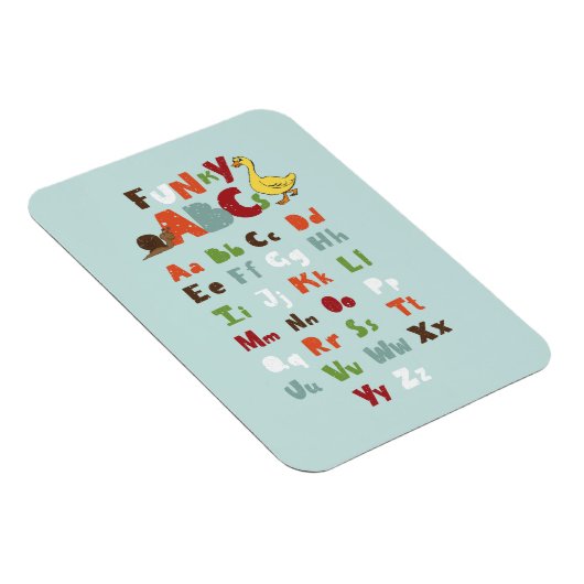 Funky ABC Early Learning ABC Art Magneet (Rechterzijde)